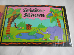 Vtg Sandylion Sticker Album Jungle Tiger Lion Elephants New