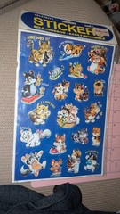 Vintage Stickers Mark 1 Celebrity Stickers Cats Kittens 2 Sheets New Pack READ