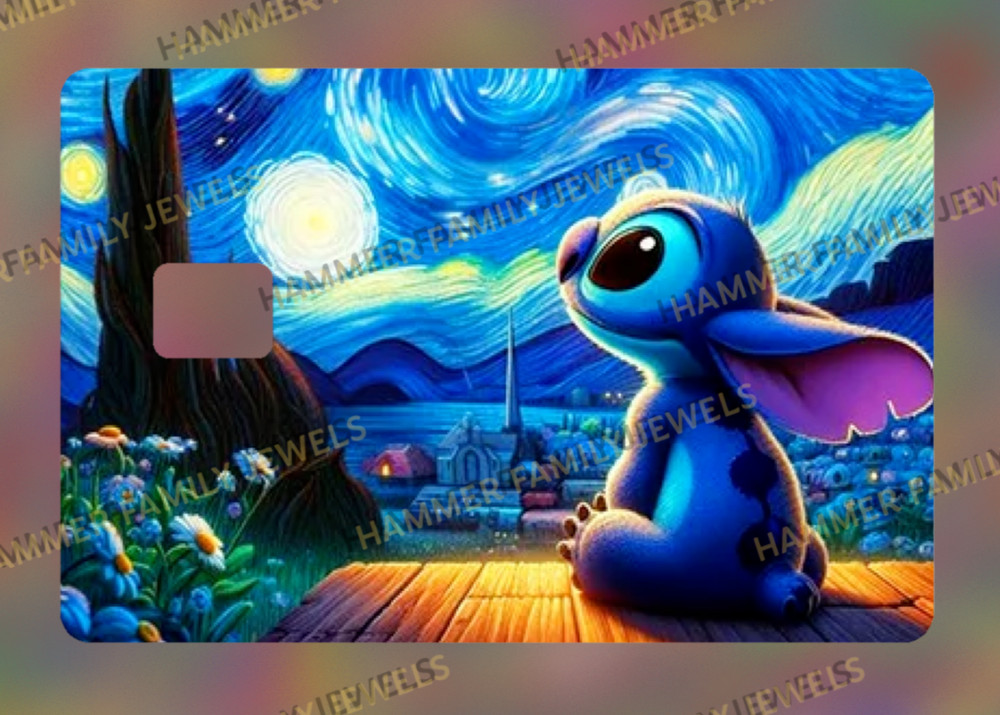 Stitch Fan Art Credit Card Decal