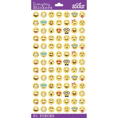 Crafts Stickers Sticko Classic Smileys Emojis Happy Faces Expressions Hearts
