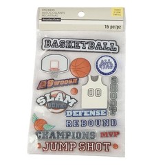 Recollections Basketball-Themed Stickers Set 15 Pieces 211805 NIP