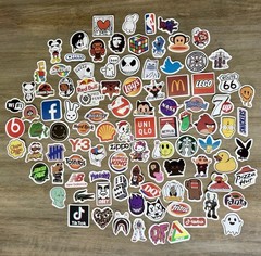 Waterproof Vinyl Trendy College Stickers Skateboard, Water Bottle, Laptop etc