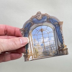 Grand Baroque Window Door Stickers Junk Journal Collage Scrapbooking