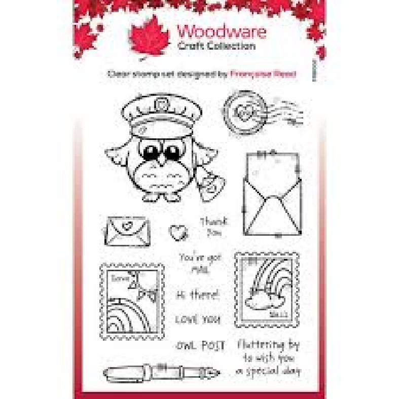 Woodware Craft COLLECTION CLEAR ACRYLIC STAMPS – OWL POST