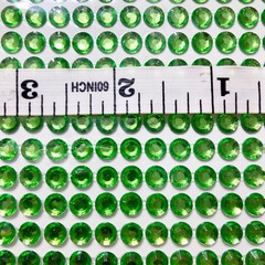 Green Gem Stickers 5mm Scrapbook Embellishments Rhinestone 3D Bling Your Thing