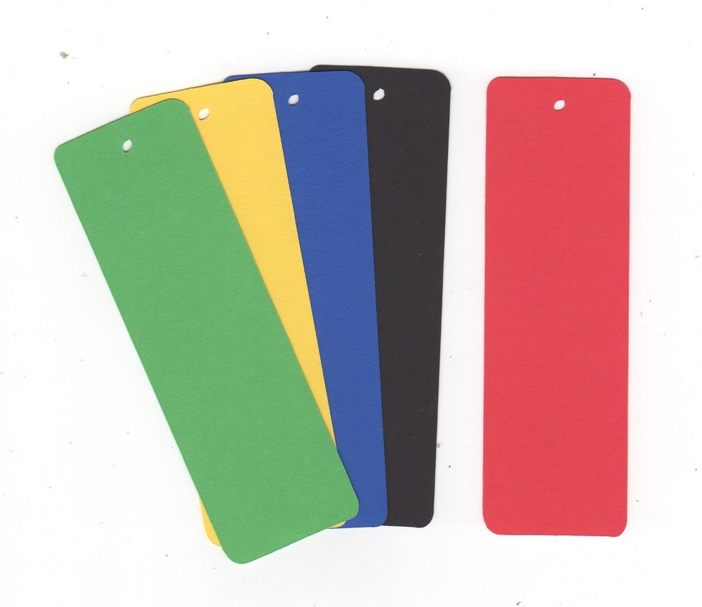 Bookmark Die Cuts – 10 each – Blank – ready to decorate – – you choose color