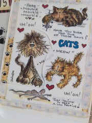 Cat Themed Crafting Lot; Paper & Stickers Scrapbooking Card Making