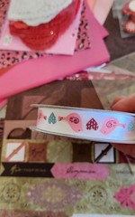 Large Lot of Valentine Scrapbook Paper Stickers Ribbon Rubber Stamps, Hearts
