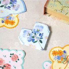 Amifa Design Paper Handkerchief Origami Thin Paper 15pc Scrapbook Junk Journal