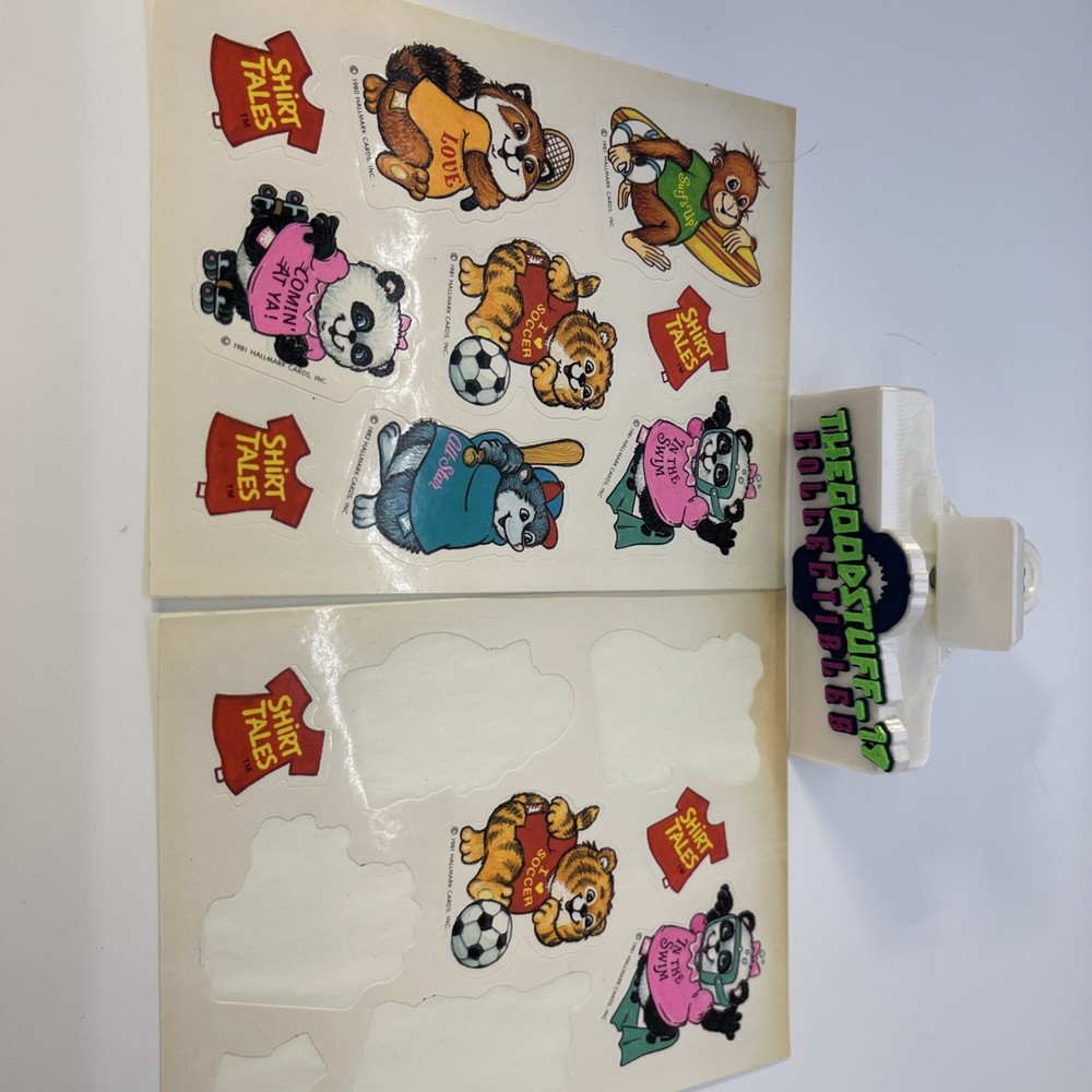 Vintage NOS 1980s Hallmark Ambassador Shirt Tales Stickers
