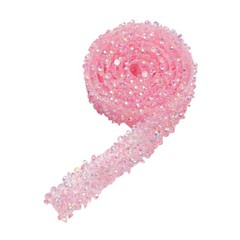Glittery Strip Roll Sticker Width 1.2cm Self Adhesion Rhinestone Ribbon Trim