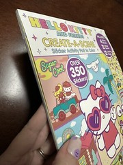 🎀 LARGE STICKER PAD Hello Kitty Activity Coloring Book Full Size Create A Scene