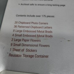 Chatter Box Embellishment Pack with 175 pieces Spruce & Olive NIB