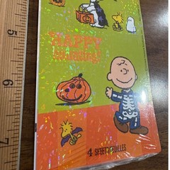 Peanuts Halloween Stickers Hallmark Stickeroni Snoopy Charlie Brown New