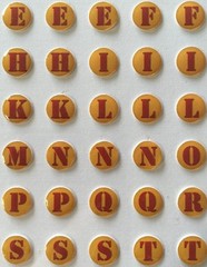 ROCKET BOY ALPHABET Dome Stickers(63pc)Daisy Hill•Round•Fall Colors•Circles••