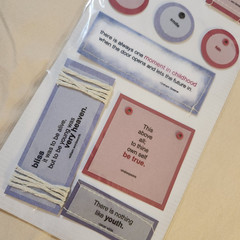 NEW Lot 4 Kolette Layered Sentiments 3D Seasons Boys Kids Little One Tags -C