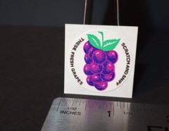 Vintage Stickers 3M Murple SCRATCH AND SNIFF Sticker Mod Grape VTG 80s