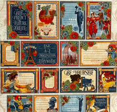 Graphic45 Worlds Fair Collection Cardstock Journaling Ephemera Cards Inserts