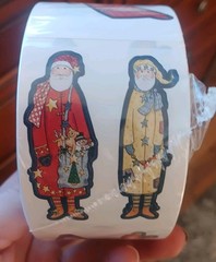 SEALED Vintage RA LANG 250ct Stickers Roll Labels Christmas Holidays 80’s Rare