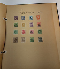 VTG Scrapbook Book Album with Stamps Collection Worldwide by Betty Alice Pence