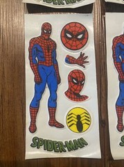 Rare Vintage Spider Man Marvel Comics Super Hero Puffy Stickers Lot Prism DC New