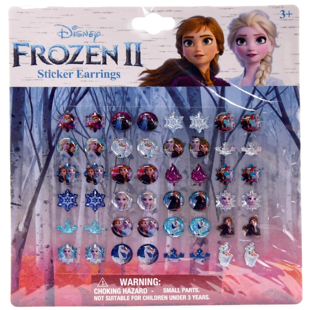 Disney Frozen Sticker Earrings – Set of 48 (24 Pairs) Features Olaf, Anna