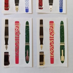 Lot of 4 Mrs. Grossman’s Fountain Pens Reflections Collection Sticker Mods