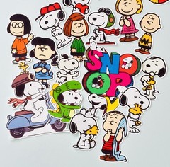 20pcs Snoopy & Friends Stickers Cute Cartoon Vinyl Decals for Laptop Waterproof