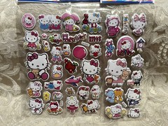 Retro Vintage Look Hello Kitty 3D Bubble Puffy Stickers 3 sets (#25)