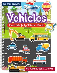 Zartores Reusable Sticker Book for Toddlers, Jelly Stickers for Kids, Waterproof