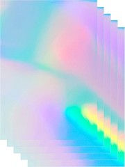20 Sheets Holographic Sticker Paper 8.5×11 inch Printable Waterproof Stickers Ra