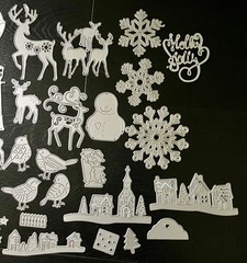 LRG Lot Metal Die Cuts Crafts Card Making Scrapbook Christmas Holiday
