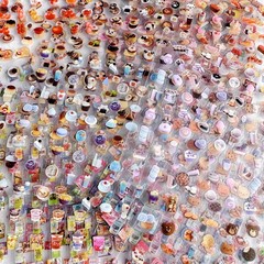 2000+ Mini Stickers Pack, 36 Sheets Tiny Food & Snack Stickers with Tweezer, …