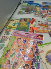 Vintage Sticker Sheets Lot Cartoon Disney, Cabbage Patch,Dora. Sandy lion Etc.