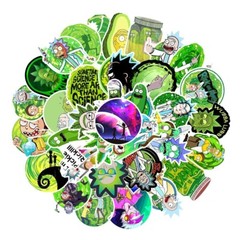 Rick & Morty Stickers Vinyl Decal Humor Fun Cartoon Show Sitcom 100pc (0087#1)
