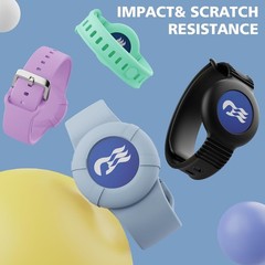 4-Pack Princess Cruise Medallion Holder for Kids and Adults, Silicone Wristbands