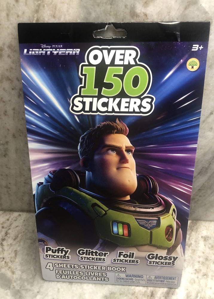 Disney Pixar Lightyear Puffy/Glitter/Foil/Glossy Over 150 Stickers.ShipN24Hours.