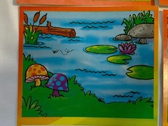 3 Sheets VINTAGE AGC, Inc FROGS and ANTS Picnic Relaxing Summer Activity’s