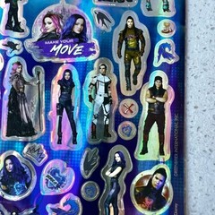 Disney Descendants 3 Sticker Book Kids 4 Sheets Of Puffy Glitter Foil & Glossy