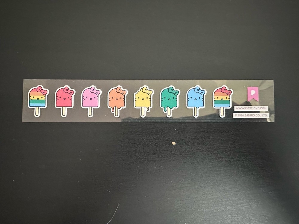 Pipsticks Hello Kitty Ice Cream Pop Shape Stickers 2024
