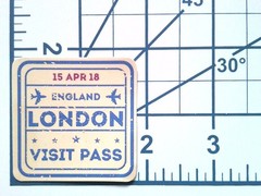 London England Visit Pass Sticker Die Cut Vinyl Decal Scrapbooking Travel
