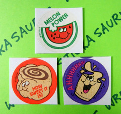 Holiday & Food Scented Trend Scratch & Sniff Retro Sticker Lot