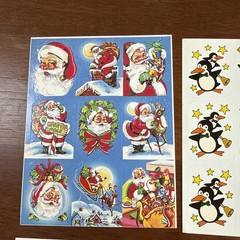 Vintage EUREKA (?) Brand 4 x STICKERS SHEET Vintage 80’s Htf Rare Penguins🐧