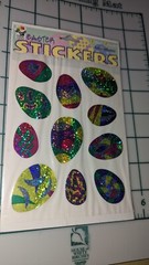 Vintage Stickers Easter Eggs Prism Paper Magic Group 1 sheet New In Pack