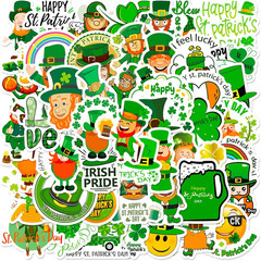 100 PCS St Patrick’S Day Stickers of Non Repeating Clover, Irish Holiday Stic…