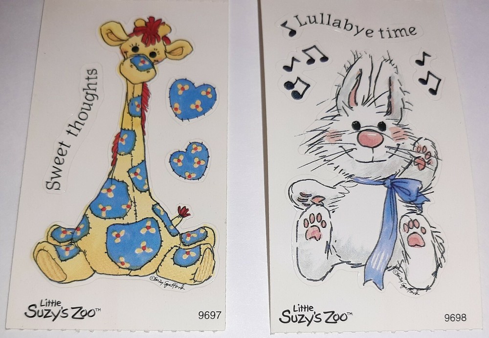 Stickers SUZY’S ZOO Baby Lullabye Bunny & Patches the Giraffe CUTE Babies 2 Mods