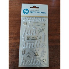 HP Moment Makers Puffy Stickers – Explore Fun Smile Adventure Scrapbook