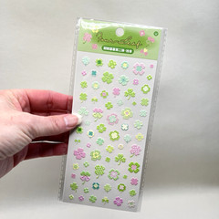 Four Leaf Clover Dimensional Stickers Junk Journaling Collage Scrapbooking