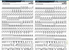 MECANORMA Dry Transfer Lettering 396.60 LN #673 CELTIC 15mm
