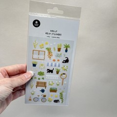 Suatelier Black White Cat Stickers Junk Journal Journaling Scrapbooking